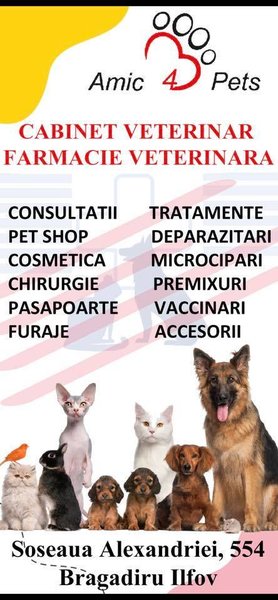 Amic 4 Pets - Cabinet veterinar, cosmetica animale